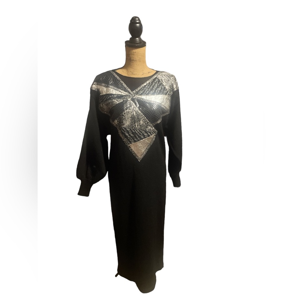 Vintage 80’s Sonia handmade midi sweater dress
